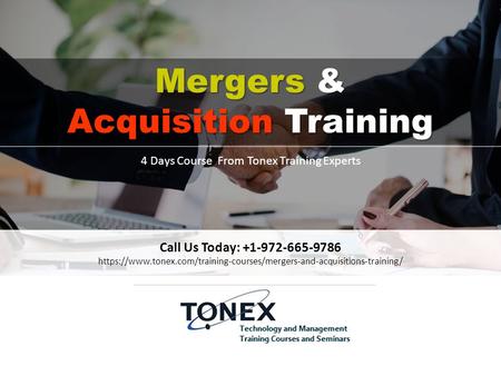 Mergers & Acquisition Training 