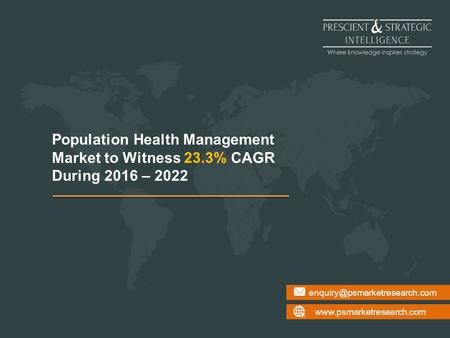 Population Health Management Market  Population Health Management Market to Witness 23.3% CAGR During.