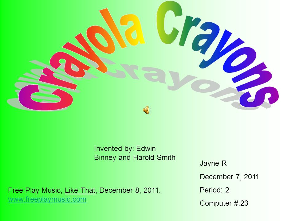 edwin binney and harold smith invent crayola crayons