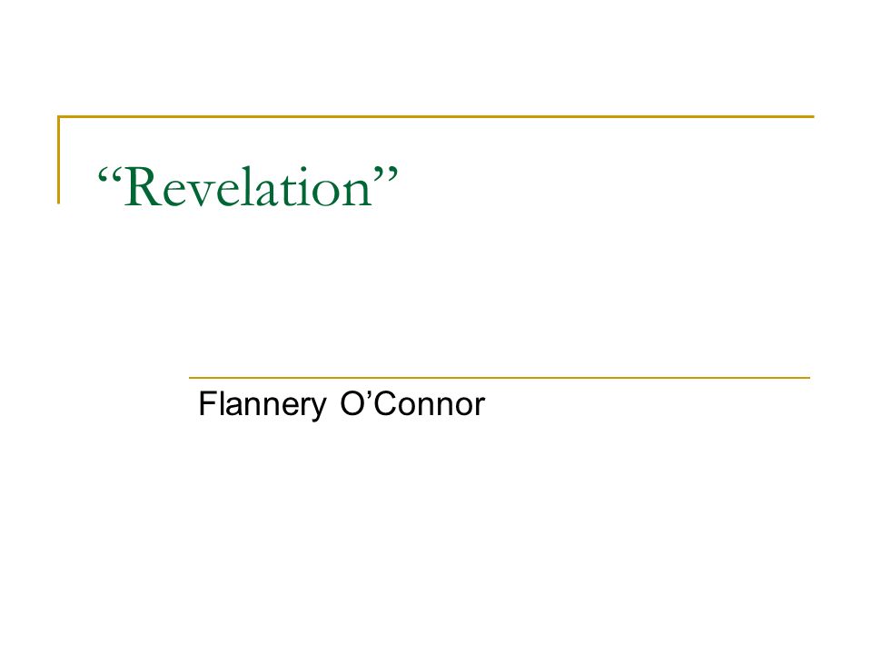 revelation summary flannery o connor