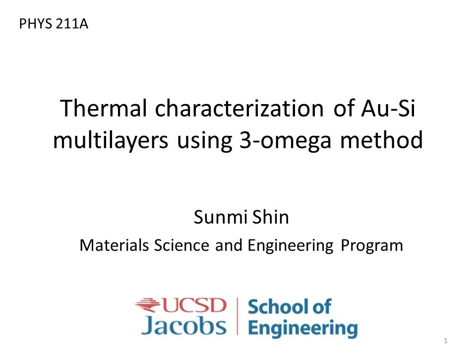 Thermal characterization of Au-Si multilayers using 3-omega method ppt  video online download