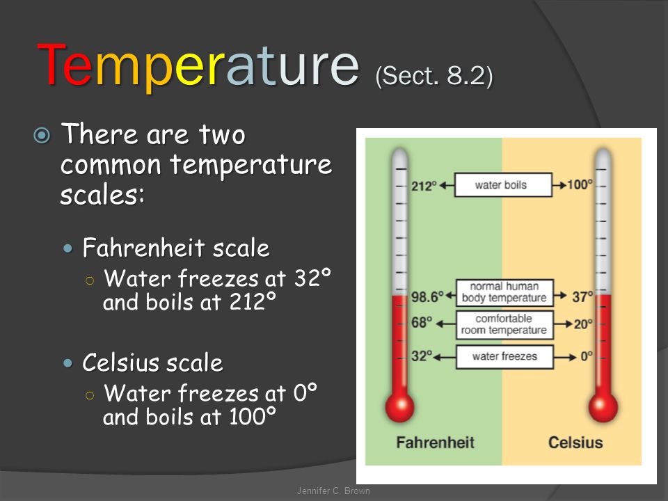 Why are there two scales to measure temperature?
