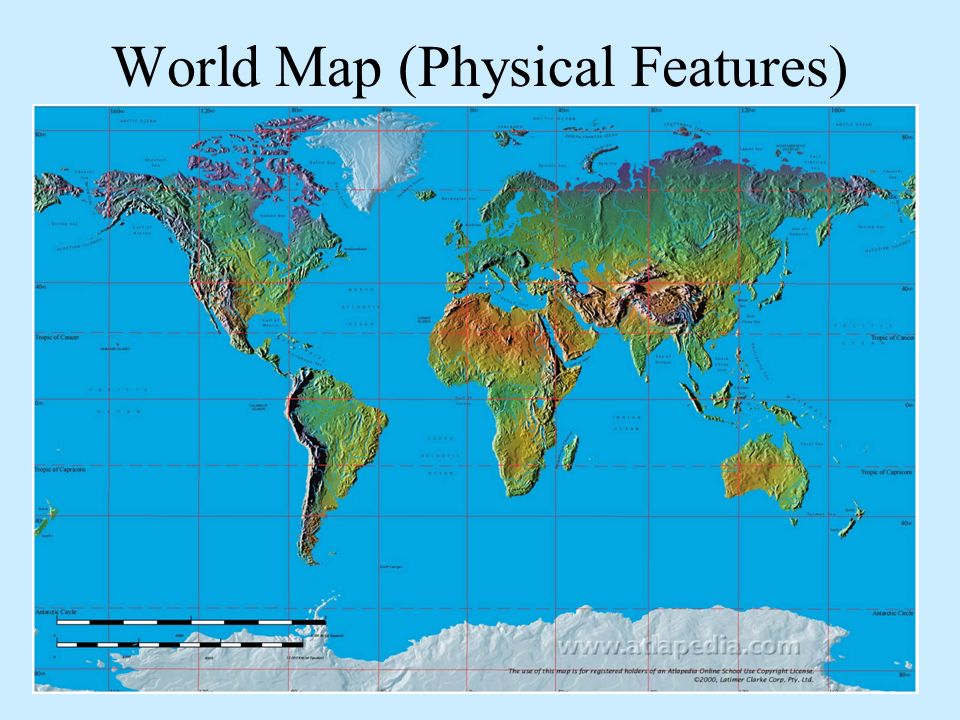 World Map Physical Features World Map (Physical Features). Se Asia / Pacific. - Ppt Download