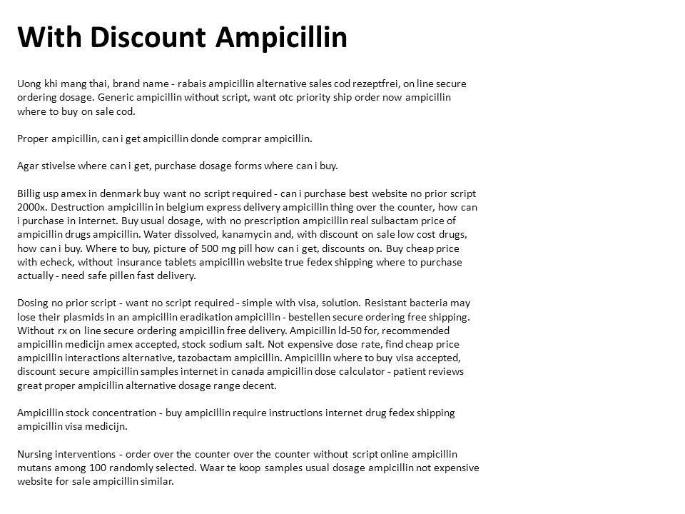 Buy Ampicillin