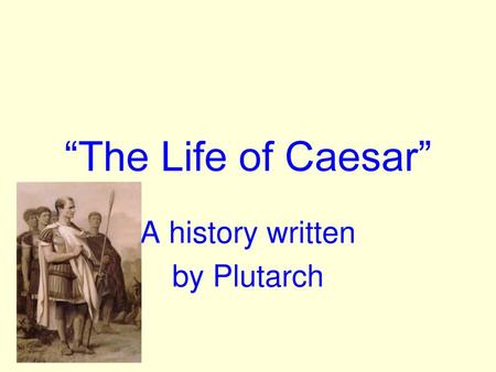 A history written by Plutarch