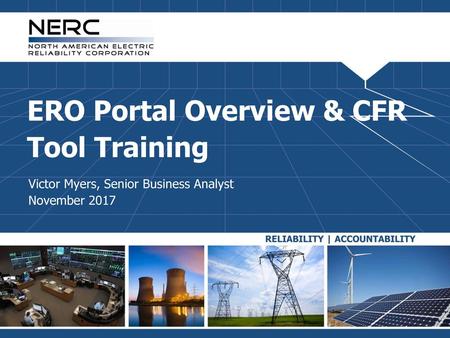 ERO Portal Overview & CFR Tool Training