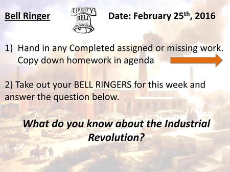 What do you know about the Industrial Revolution?