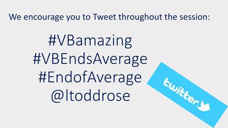 #VBamazing #VBEndsAverage
