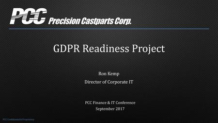 GDPR Readiness Project