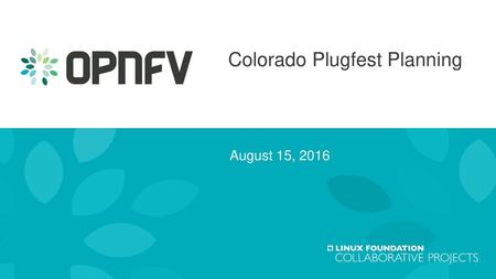 Colorado Plugfest Planning