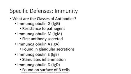 Specific Defenses: Immunity