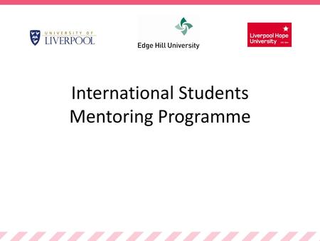 International Students Mentoring Programme