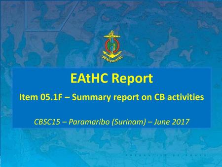Item 05.1F – Summary report on CB activities