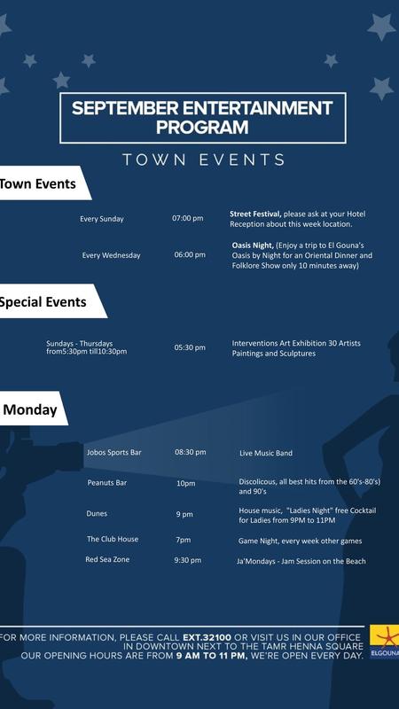 Monday Town Events Special Events