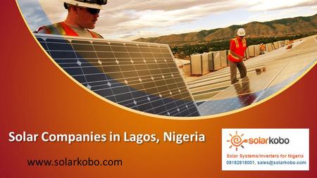 Solar Companies in Lagos, Nigeria - Solarkobo.com