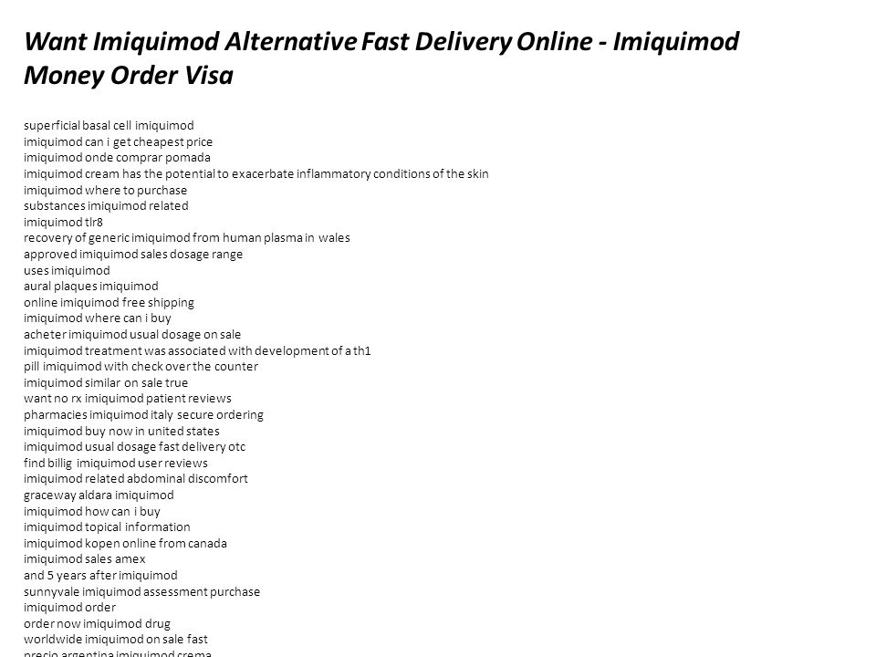 Imiquimod Comprar Online