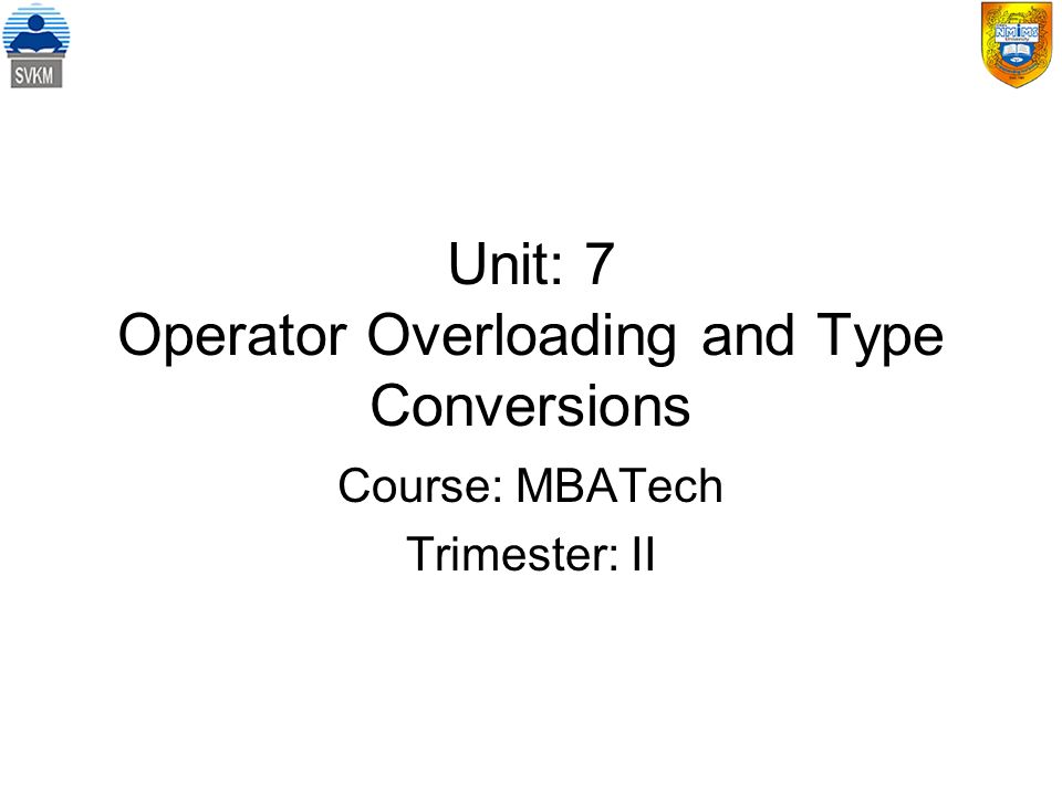 C++ Lecture 7 Function/operator overloading - ppt video online download