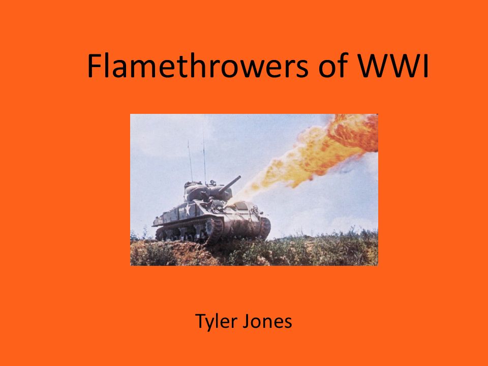 flamethrower ww1 in color