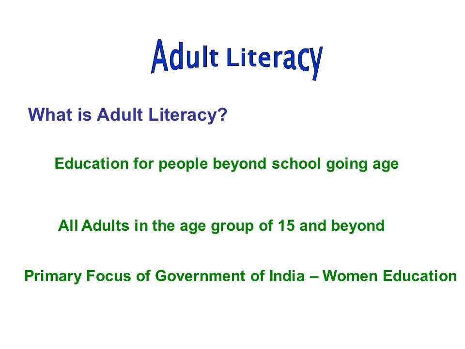 adult literacy in india