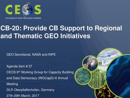 CB-20: Provide CB Support to Regional and Thematic GEO Initiatives