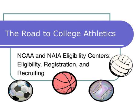 The Road to College Athletics