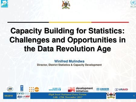 Winifred Mulindwa Director, District Statistics & Capacity Development