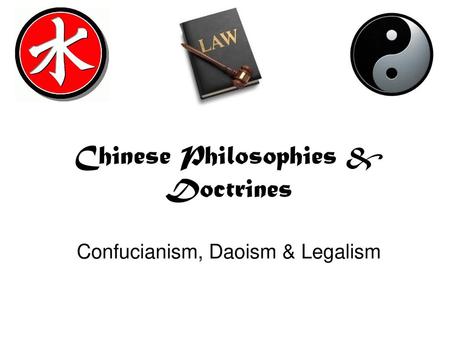 Chinese Philosophies & Doctrines