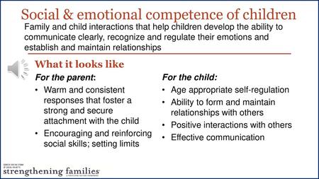 Social & emotional competence of children
