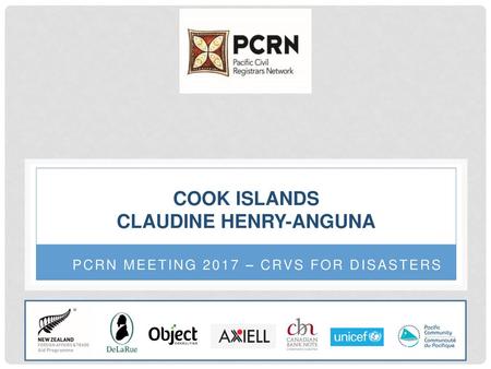 COOK ISLANDS Claudine henry-anguna