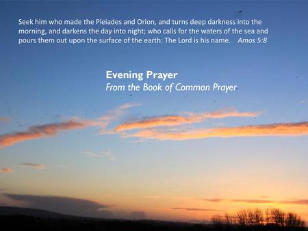 From the Book of Common Prayer