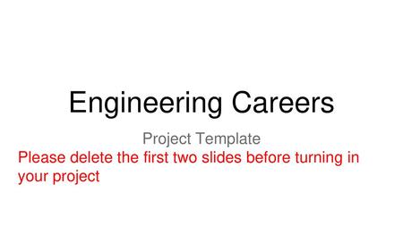Engineering Careers Project Template