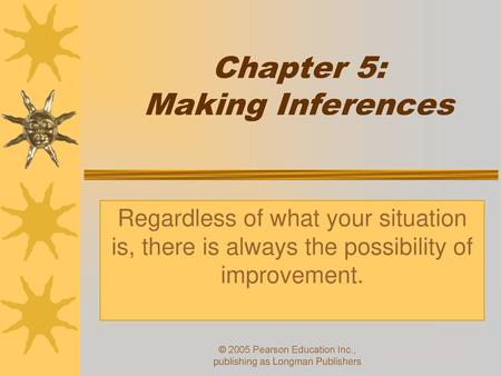 Chapter 5: Making Inferences