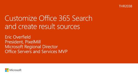Customize Office 365 Search and create result sources