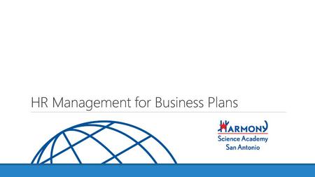 HR Management for Business Plans