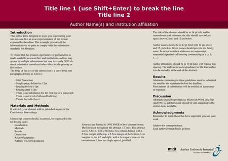 Title line 1 (use Shift+Enter) to break the line Title line 2