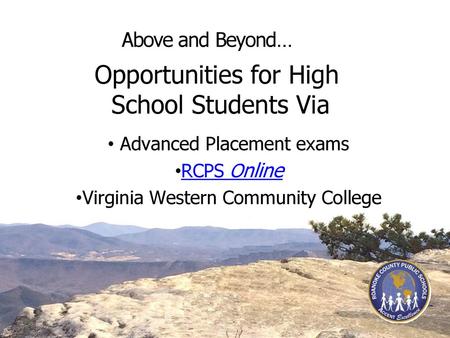 Opportunities for High School Students Via