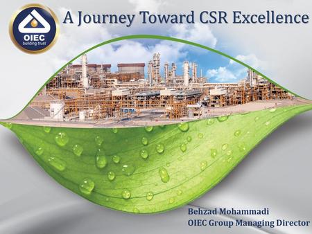 A Journey Toward CSR Excellence