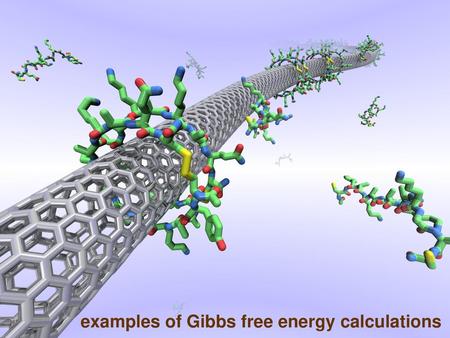 examples of Gibbs free energy calculations