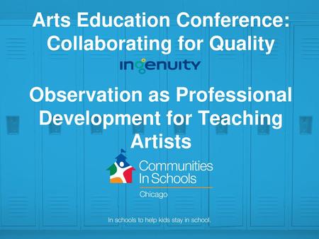 Observation as Professional Development for Teaching Artists