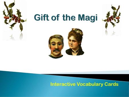 Interactive Vocabulary Cards