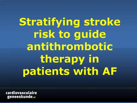 No evidence that AF type significantly impacts stroke risk