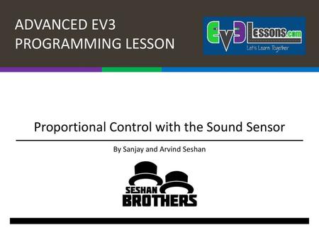 Proportional Control with the Sound Sensor