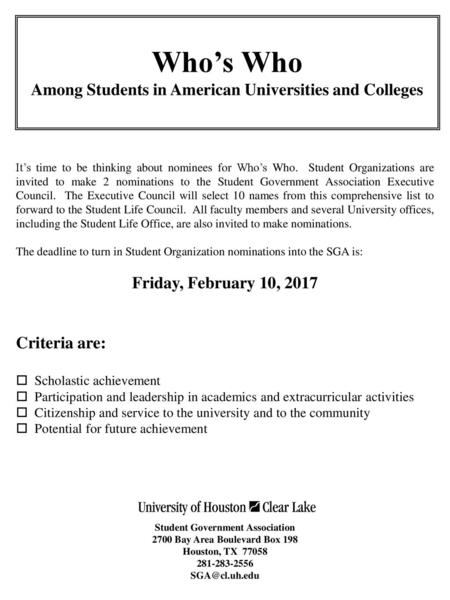 Who’s Who Among Students in American Universities and Colleges