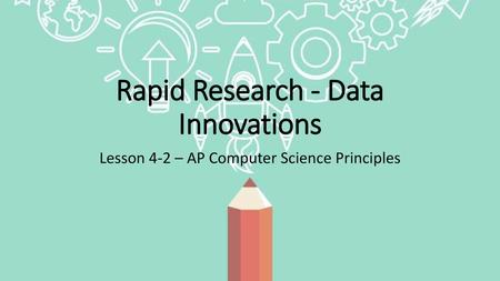 Rapid Research - Data Innovations
