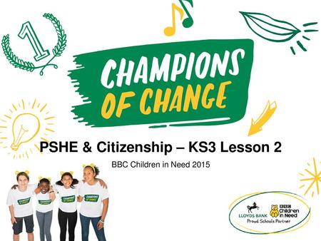 PSHE & Citizenship – KS3 Lesson 2
