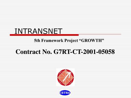 INTRANSNET Contract No. G7RT-CT