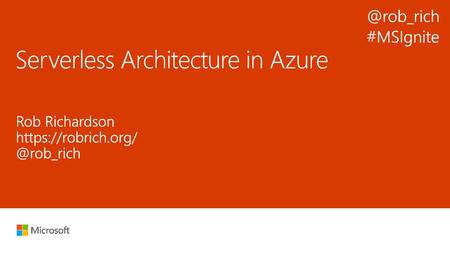 Serverless Architecture in Azure