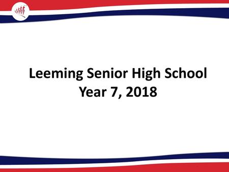 Leeming Senior High School Year 7, 2018