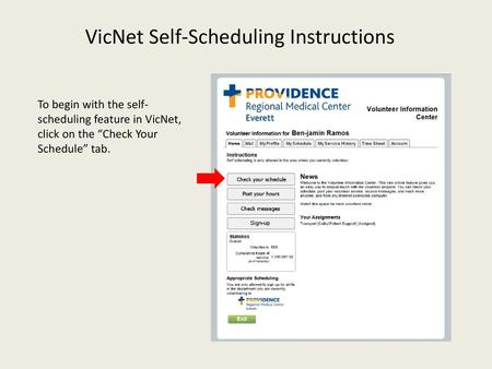 VicNet Self-Scheduling Instructions