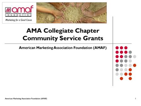 AMA Collegiate Chapter Community Service Grants